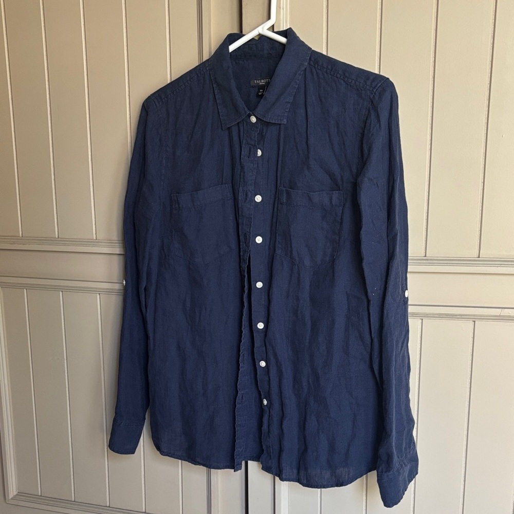 Talbots Kids Navy Button Down Shirt